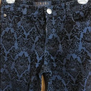 Tinsil Navy Jacquard jeans